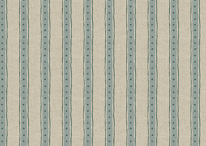 Emily Bond Block Printed Stripe, Blue & Green - Twist&Fit Roller Blind - Image 6